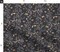 Butterflies Dark Gray Faux Linen Boho Botanical Floral Garden Chinoiserie Insects Custom Printed Fabric by Spoonflower Various Fabrics by the Yard or Fat Quarter